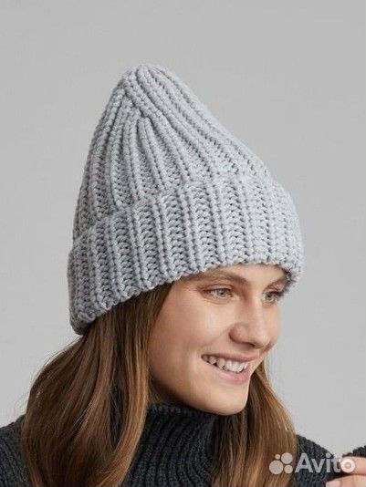 Шапка-бини Funky, пепельно-серая Aim clo, новая