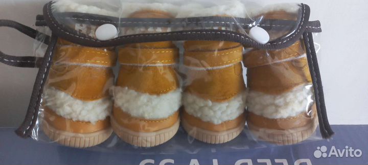 Зимние ботнки для средней собачки