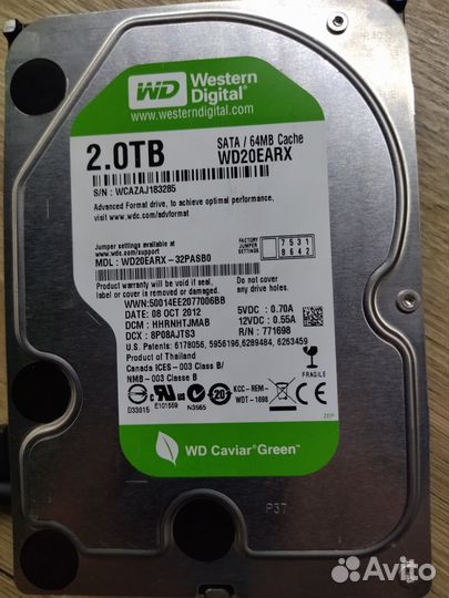 Жесткий диск 2 тб WD
