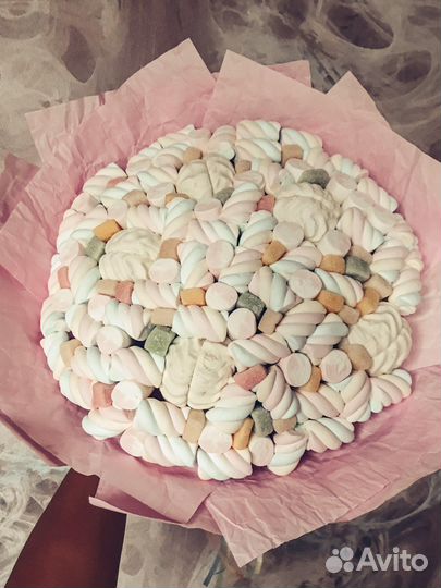 Букеты из маршмеллоу / конфет