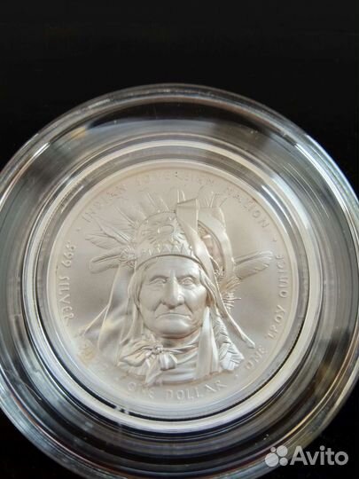 Серебряная монета 2022г Джеронимо