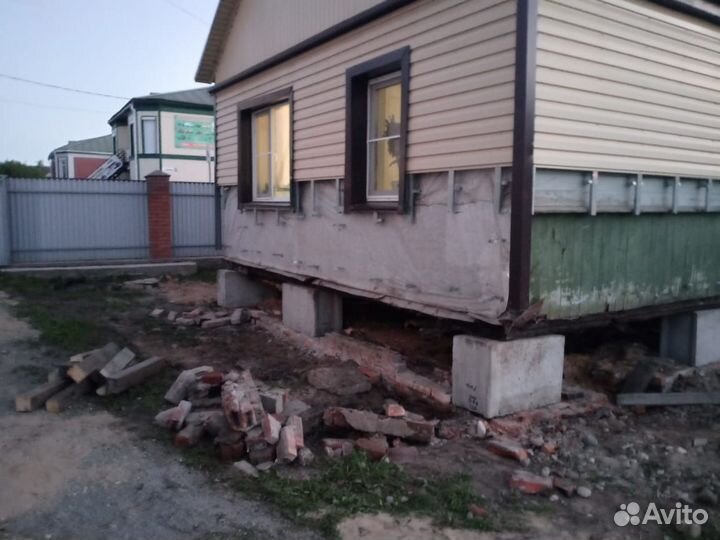 Подъем домов замена венцов