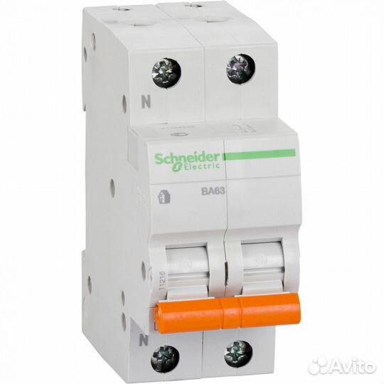 Schneider Electric Домовой ва63 Автоматический выключатель 1P+N 32A (C) 4.5kA