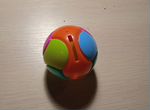 Копилка шарик разноцветная разберается пластиковая