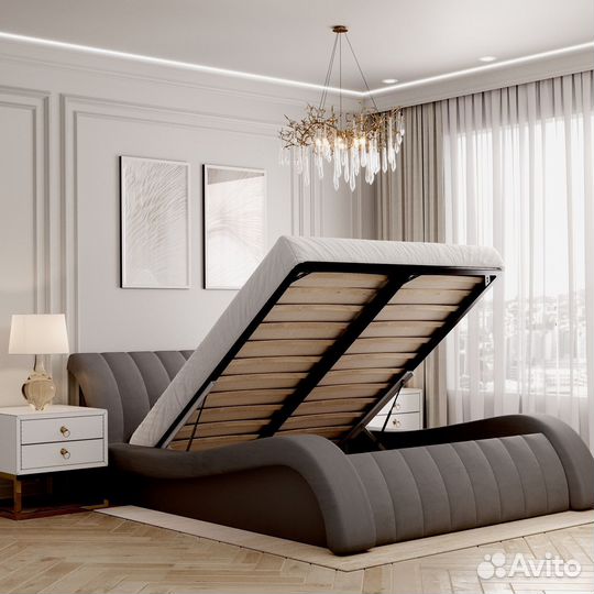 Кровать с подъемным механизмом двухспальная