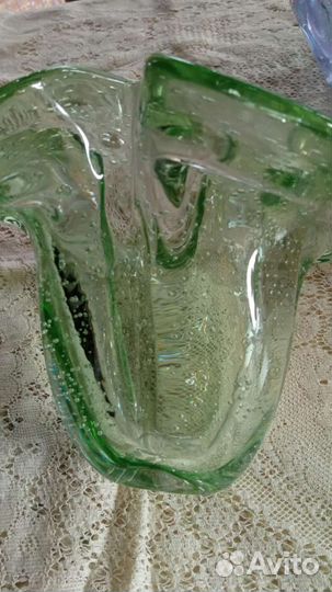 Вазы бульгазе цветное стекло 60-70г