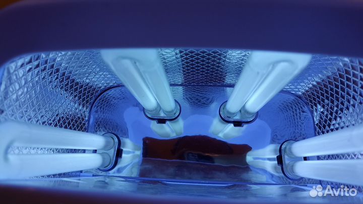 Лампа для маникюра + зажимы