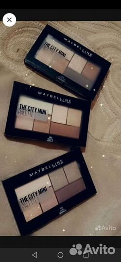 Палетки теней Max Factor и др