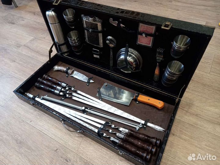 Шампура, Подарочный набор шампуров в кейсе