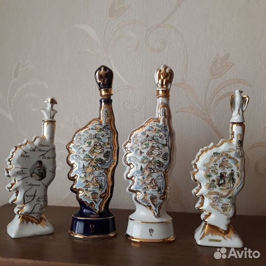 Штофы графины бутылки, Лимож Франция