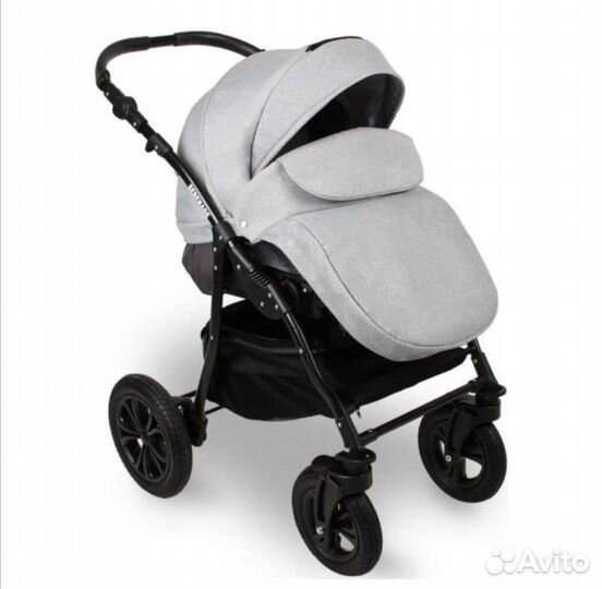 Коляска 2 в 1 серый