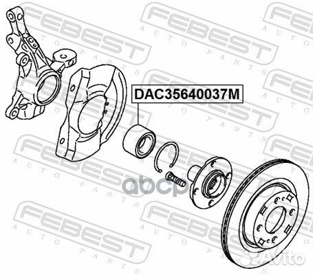 Подшипник ступицы передней Citroen C-Zero 10-14