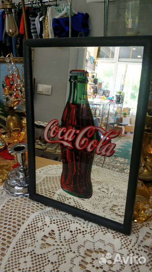 Ретро, зеркальный постер, реклама Кока-Колы