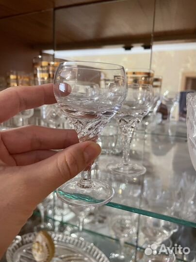 Хрустальные рюмки на ножке СССР