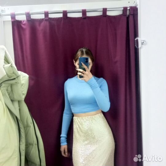 Юбка с пайетками