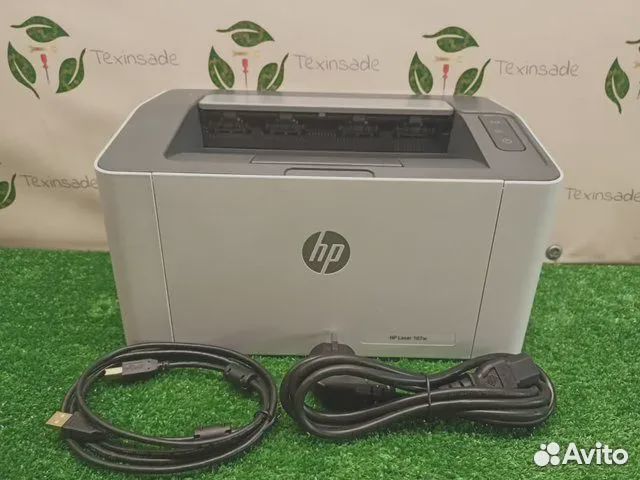 HP Принтер лазерный Laser 107w, ч/б, A4, белый