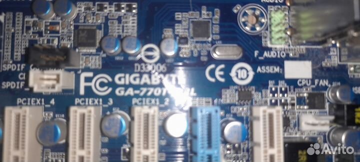 Материнская плата gigabyte ga-770t d3l rev 1 am3