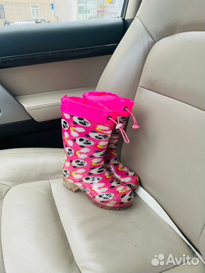 Резиновые сапоги для девочки 27