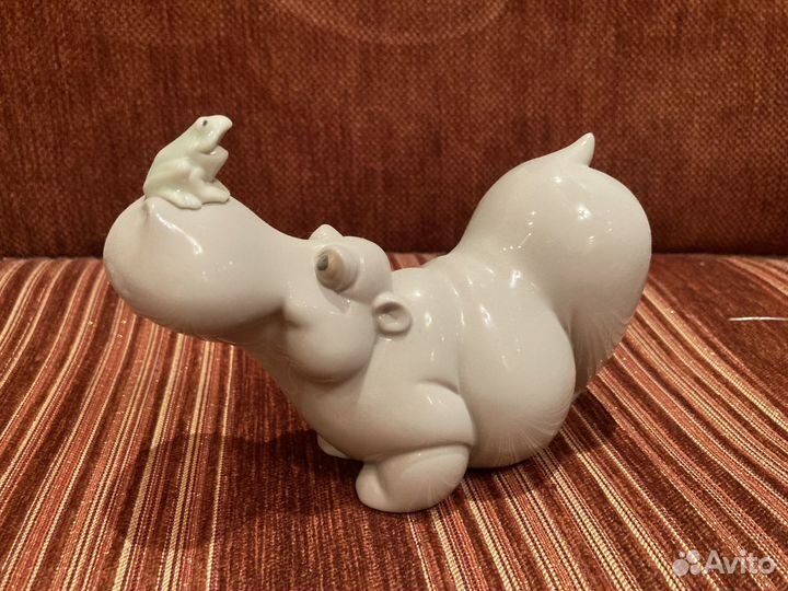 Lladro Nao скульптура фарфор бегемоты