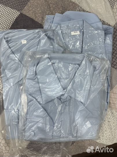 Рубашки белые синие мвд