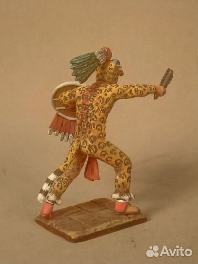 Оловянная миниатюра. Человек-леопард. 54мм