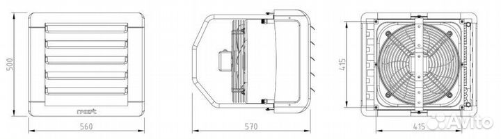 Водяной тепловентилятор греерс вс-1220