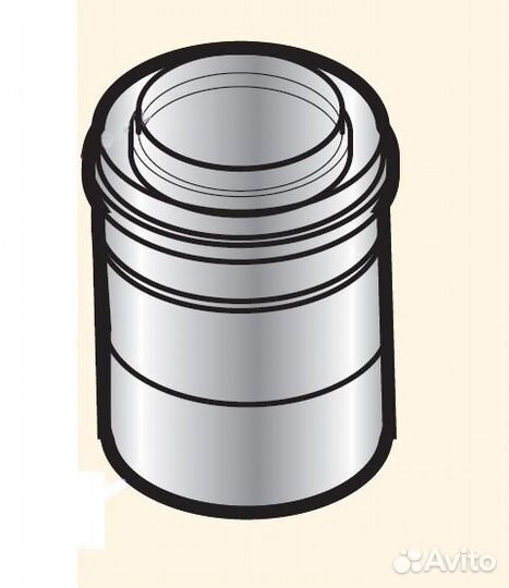 Переходник 80/100 мм