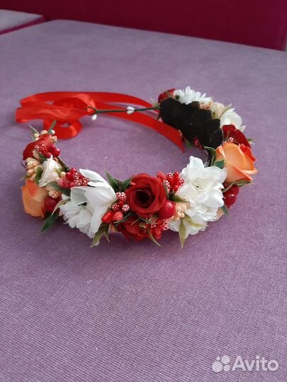 Осенний венок на голову