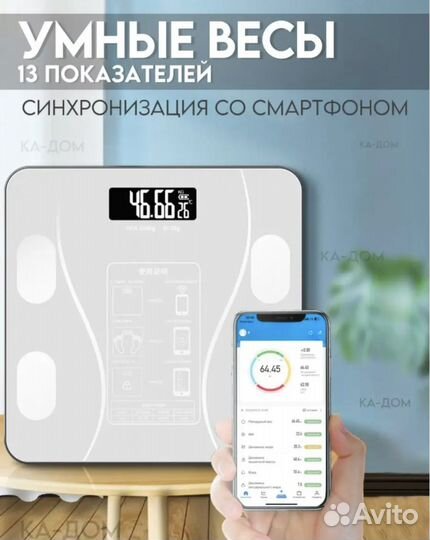 Весы напольные умные