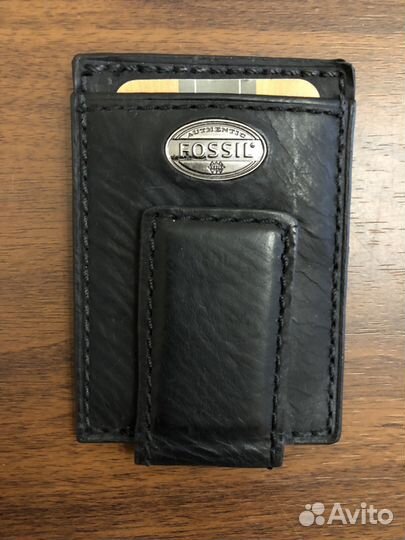 Зажим для купюр Fossil черный