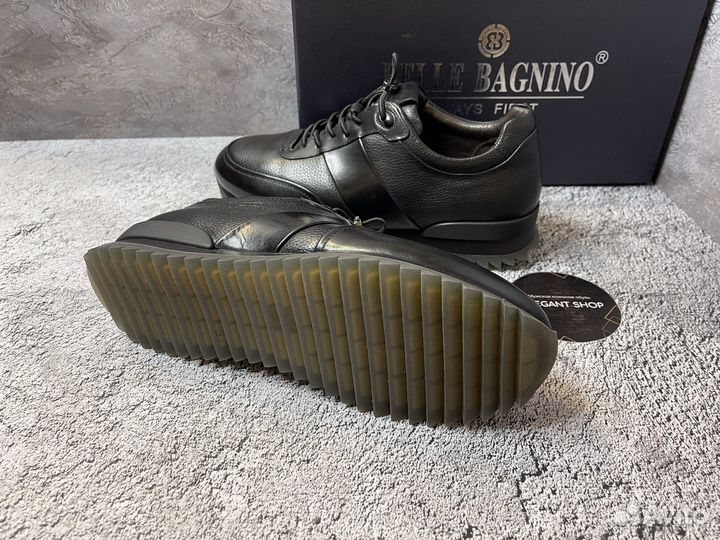 Кроссовки мужские кожаные