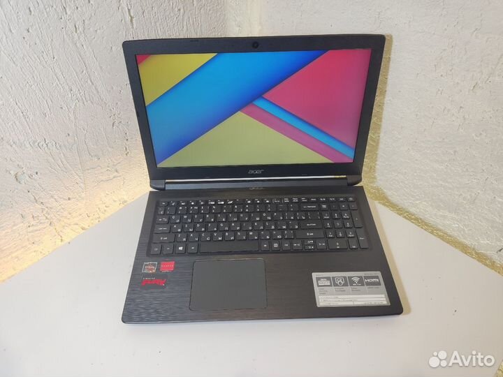 Игровой ноутбук Acer: Ryzen 5, AMD 535 2GB,SSD+HDD