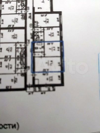 Комната 23,4 м² в 2-к., 3/9 эт.