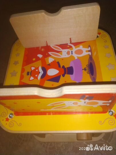 Логический куб деревянный