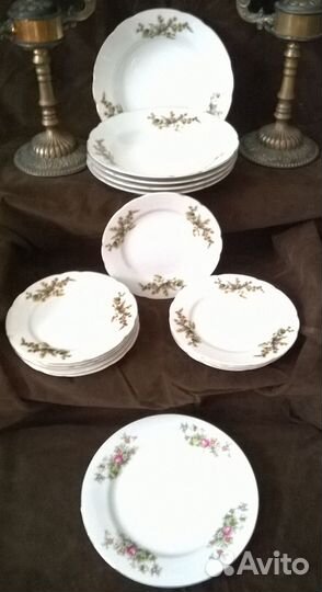 Тарелки и блюда СССР фарфор, фаянс, стекло