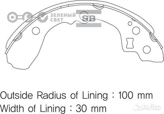 Sangsin brake SA134 Колодки тормозные задние KIA R
