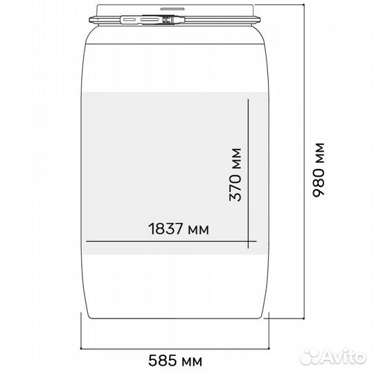 Канистра бочка 227