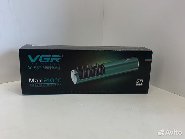 Беспроводной утюжок для бороды и волос