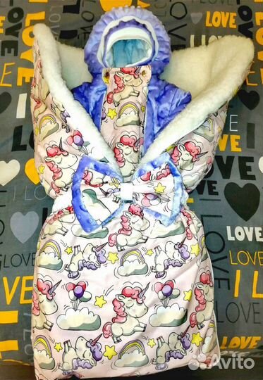 Детский конверт комплект на выписку