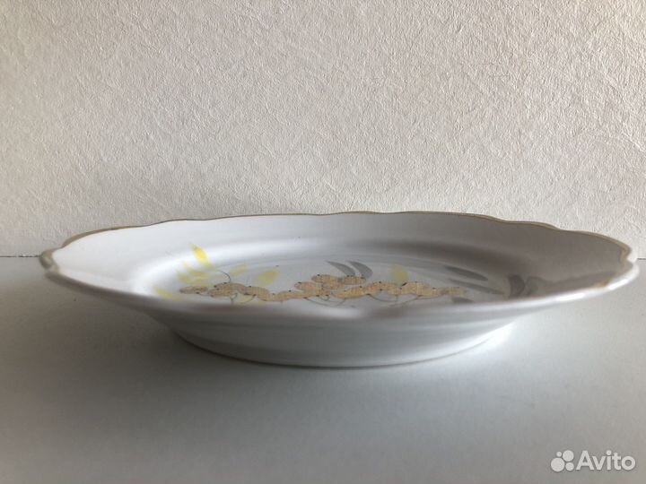 Редкая тарелка. Ручная роспись. Дулево. 66 г