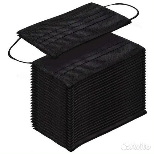 Маска медицинская черная