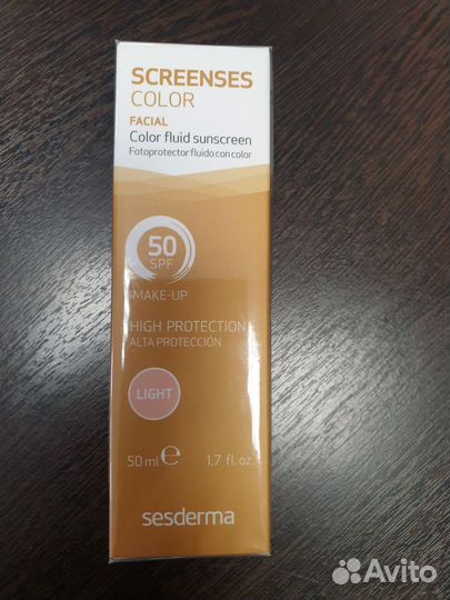 Крем солнцезащитный, тональный Sesderma