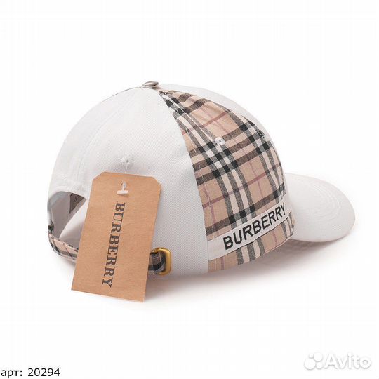 Кепка burberry белая