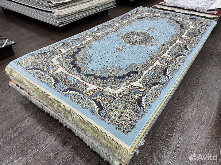 Ковер 1.6х3 классический, голубой