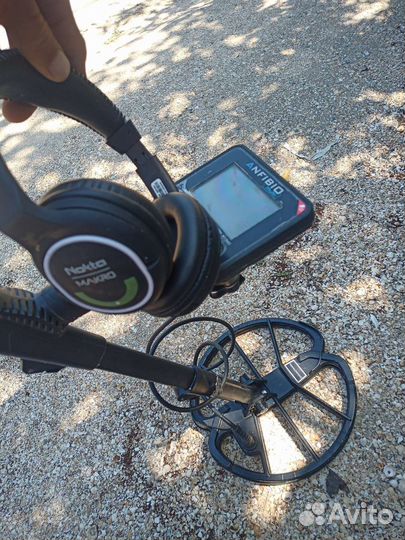 Катушка металлоискателя, наушники беспроводные