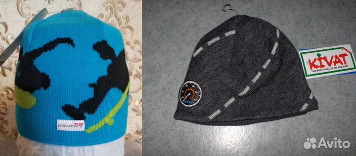 Шапки из Финляндии рры 46 48 50 52 54 новые разные
