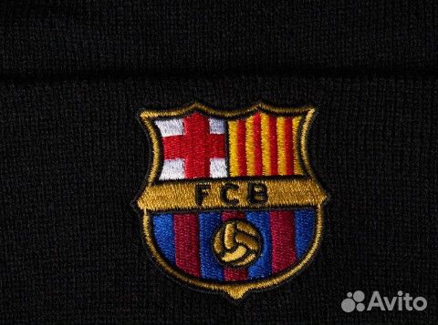 Шапка Барселона черная 55-58