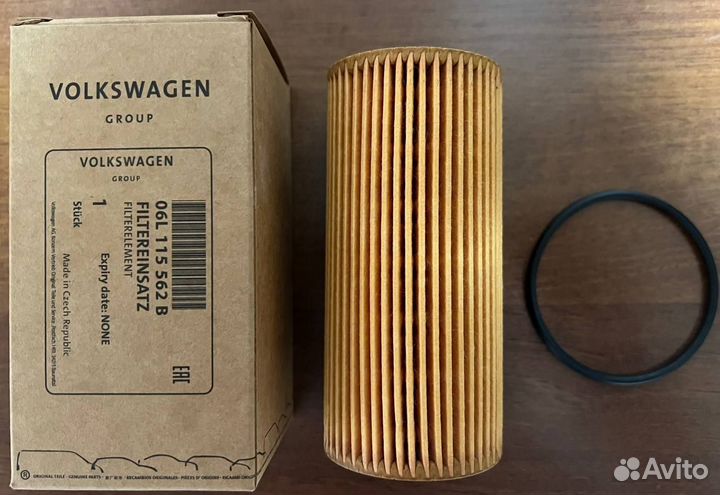 Фильтр масляный оригинальный 06L115562B VAG