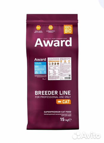 �Сухой корм для кошек Авард Award