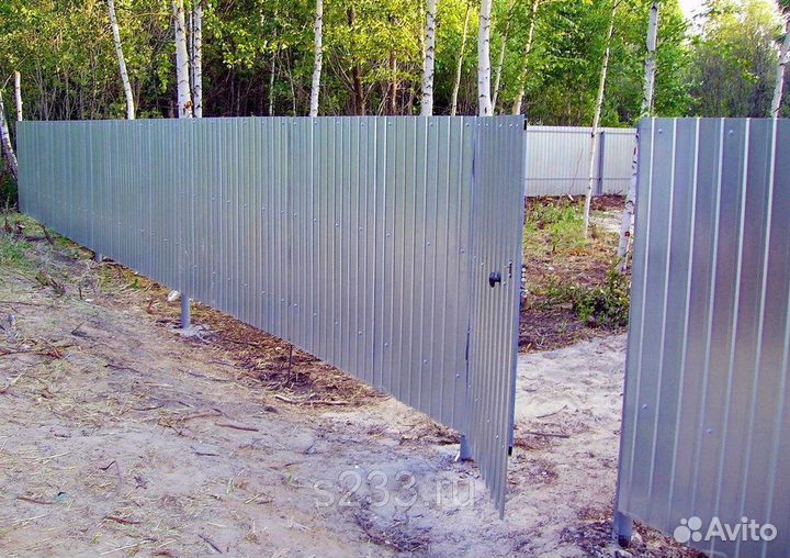 Забор из профнастила